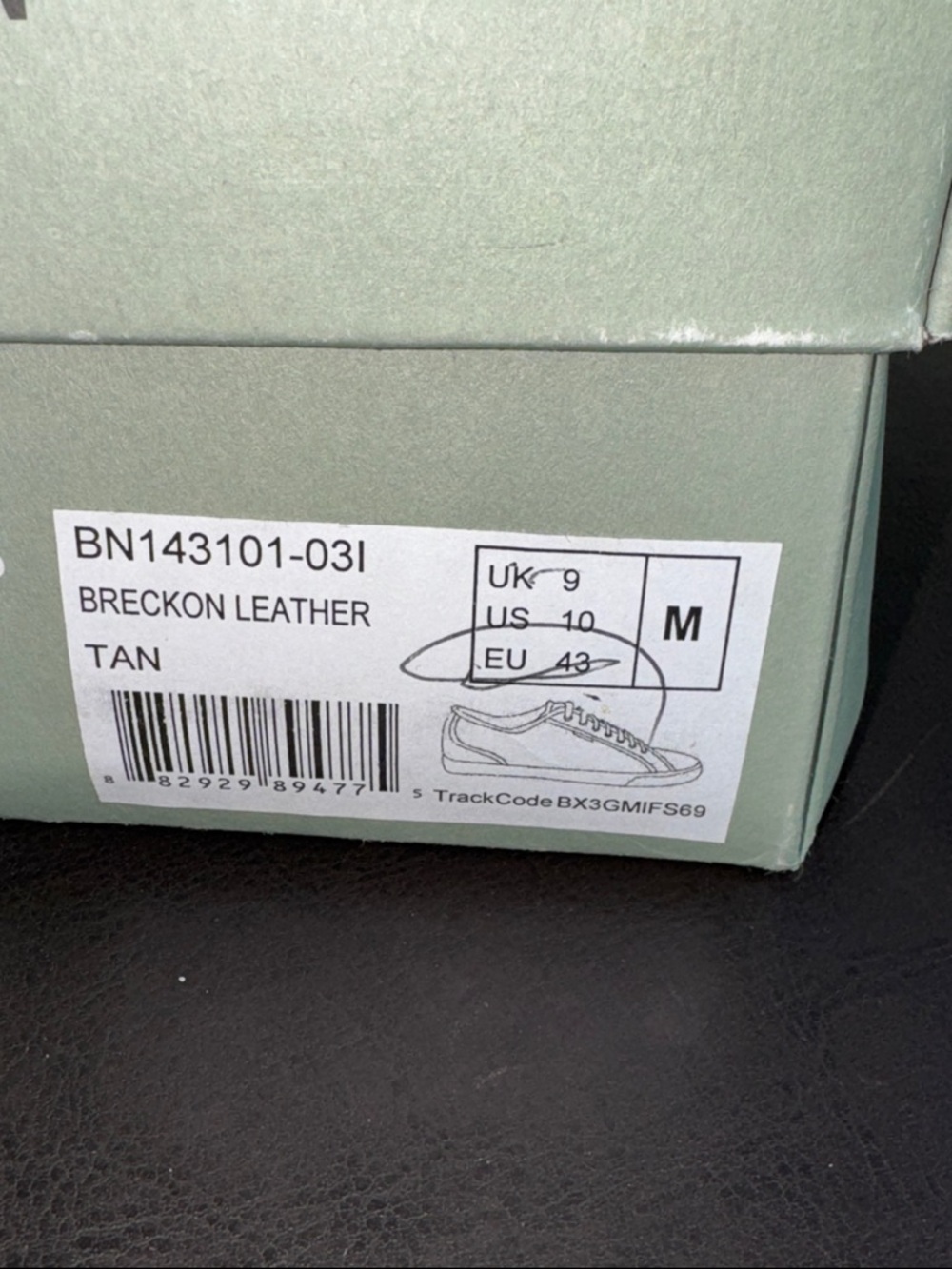 MAKE OFFER! Men's Ben Sherman Low-Top Leather Sneakers Shoes Brown Breckon 10US - Picture 4 of 12